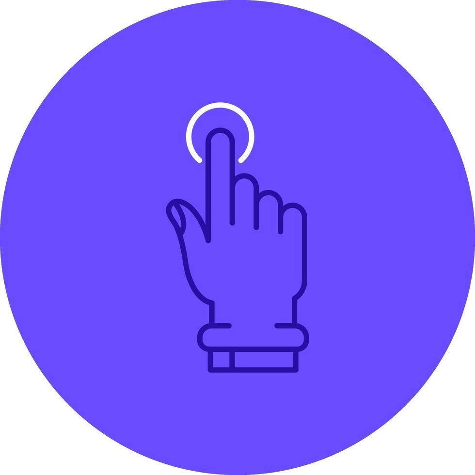 Tap Duo tune color circle Icon vector
