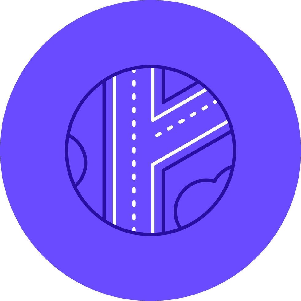 Road Duo tune color circle Icon vector