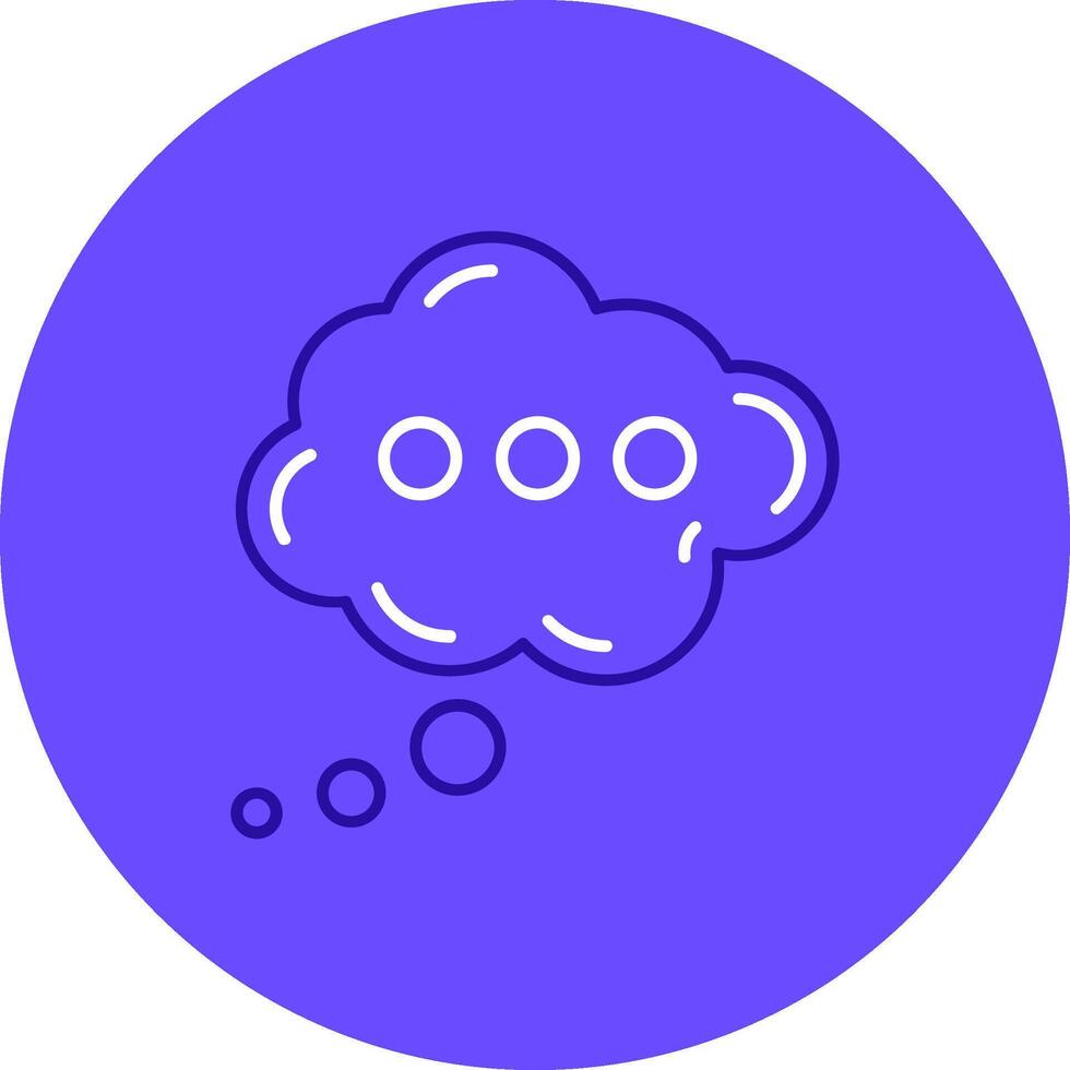 Cloud Duo tune color circle Icon vector