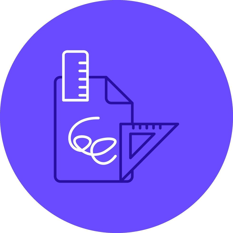 Drafts Duo tune color circle Icon vector