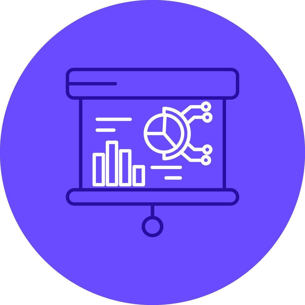 Presentation Duo tune color circle Icon vector