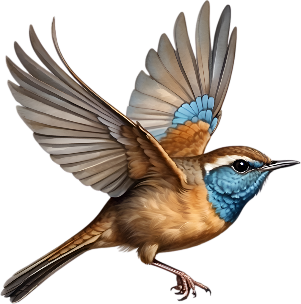 AI generated Close-up image of a Eurasian Wren bird. png