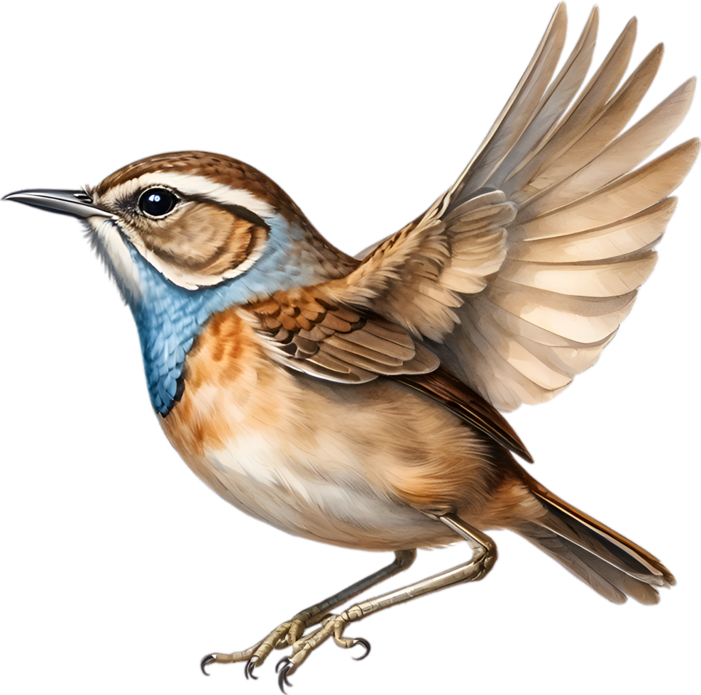 AI generated Close-up image of a Eurasian Wren bird. png