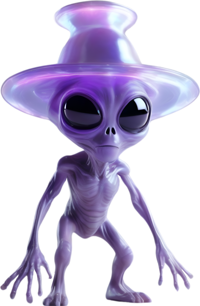 ai generado de cerca imagen de un flaco extraterrestre. png