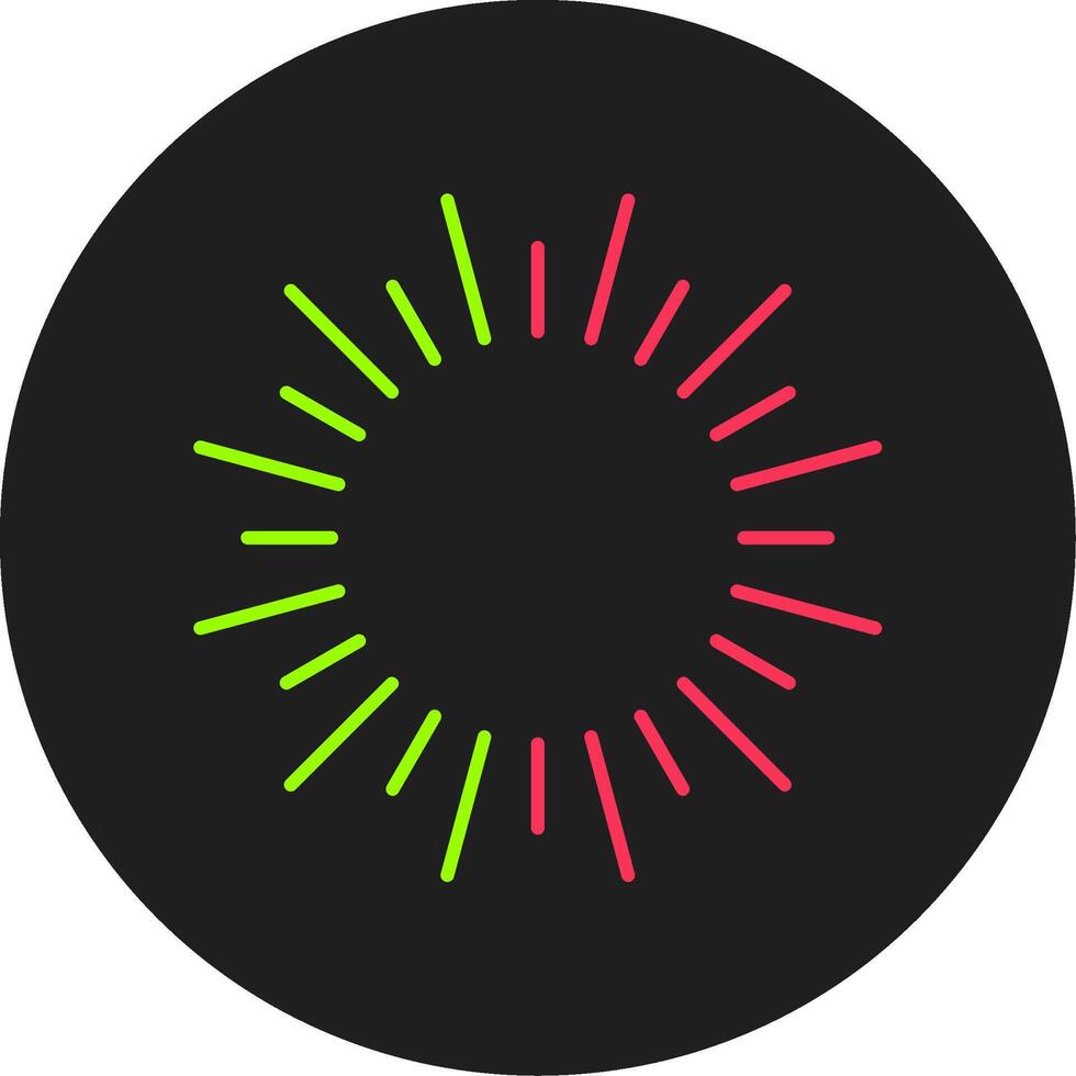 Fireworks Glyph Circle Icon vector