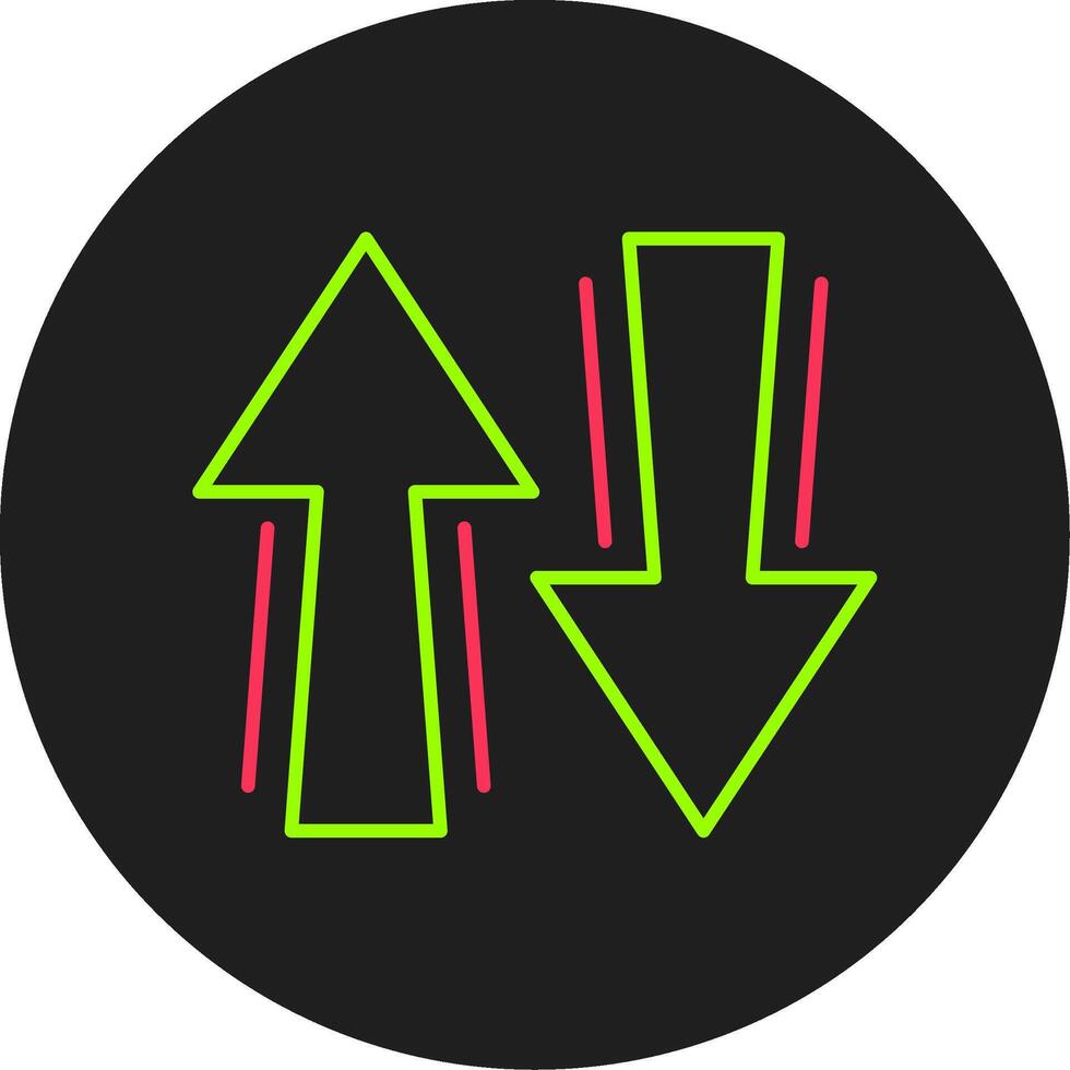 Sign Glyph Circle Icon vector
