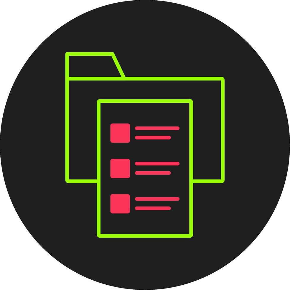 Requirement Glyph Circle Icon vector