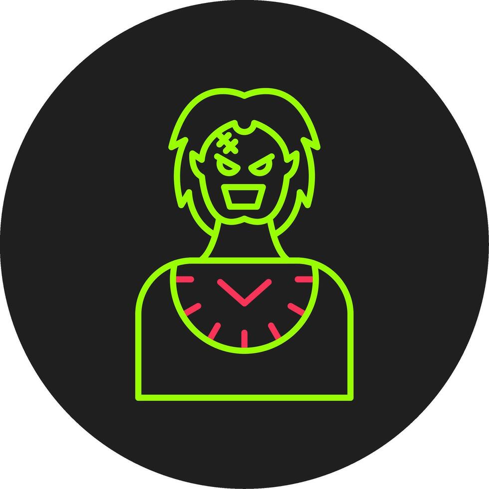 Baron Glyph Circle Icon vector