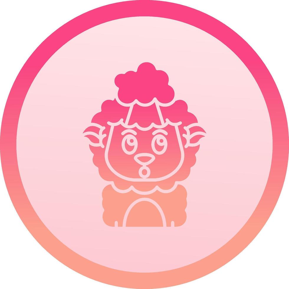 Exploding solid circle gradeint Icon vector