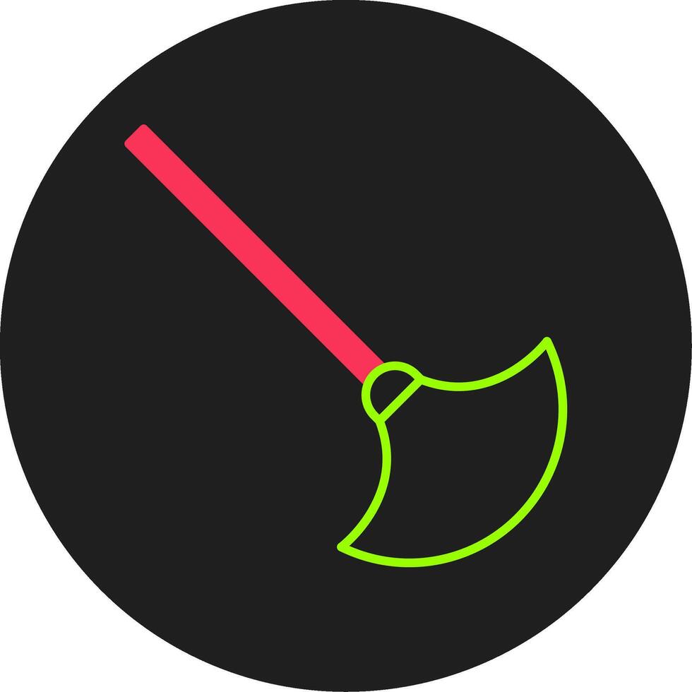 Duster Glyph Circle Icon vector