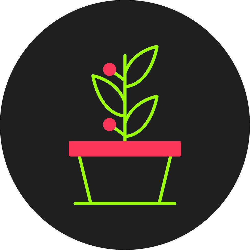 Plants Glyph Circle Icon vector