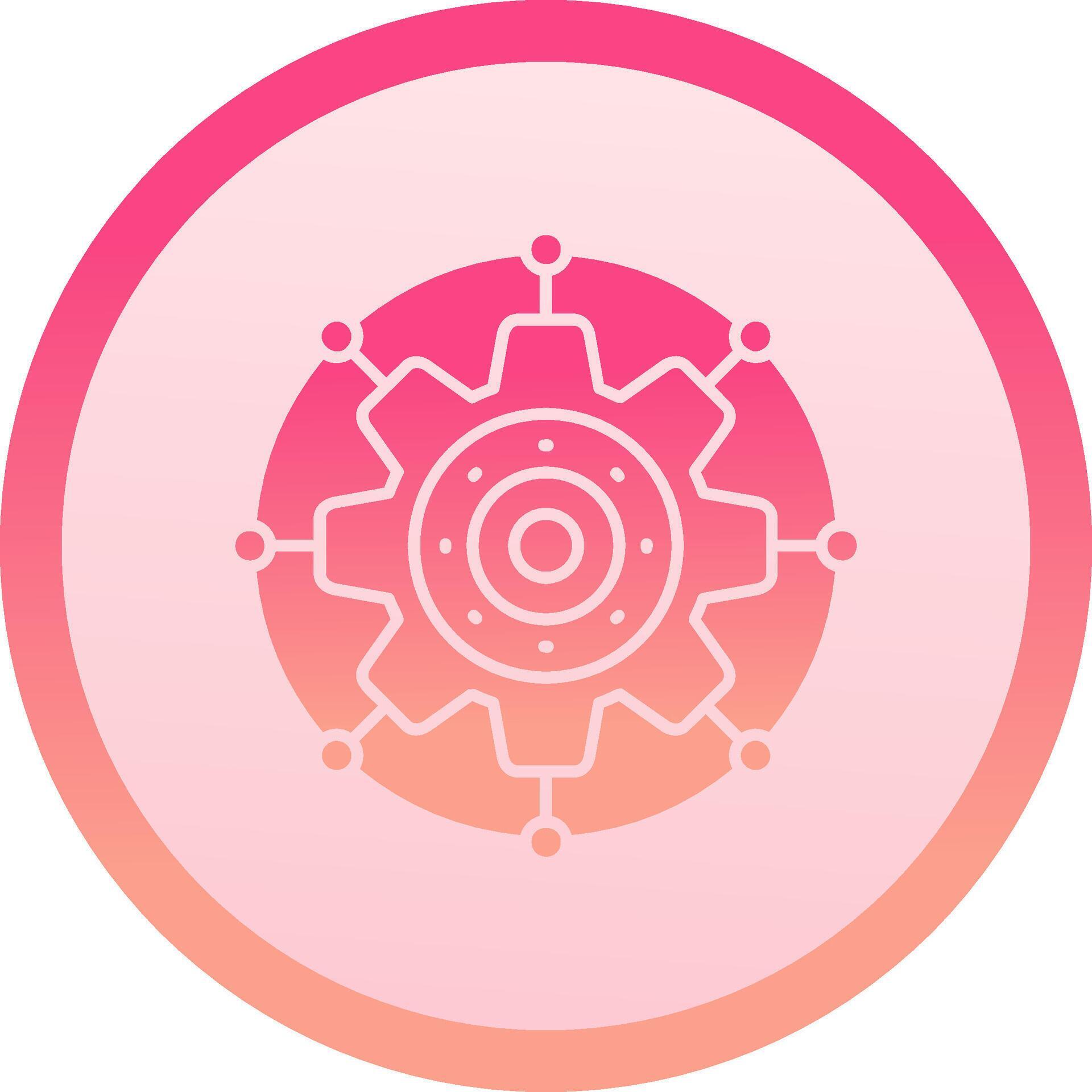 Setting solid circle gradeint Icon 37816279 Vector Art at Vecteezy