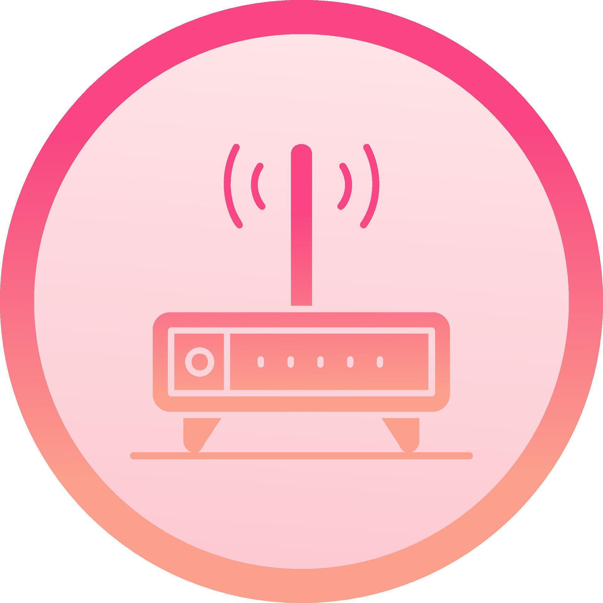 Modem solid circle gradeint Icon 37816281 Vector Art at Vecteezy
