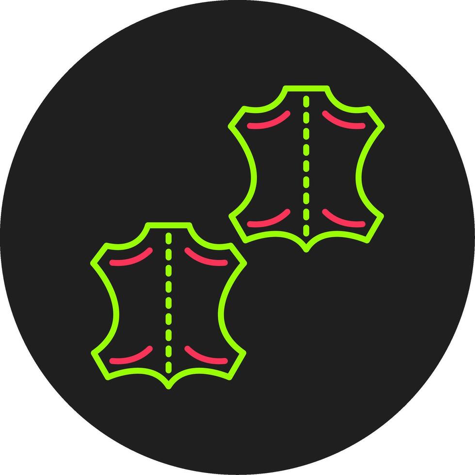 Leather Glyph Circle Icon vector