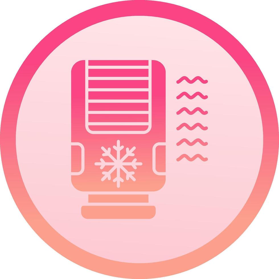 Air conditioner solid circle gradeint Icon vector