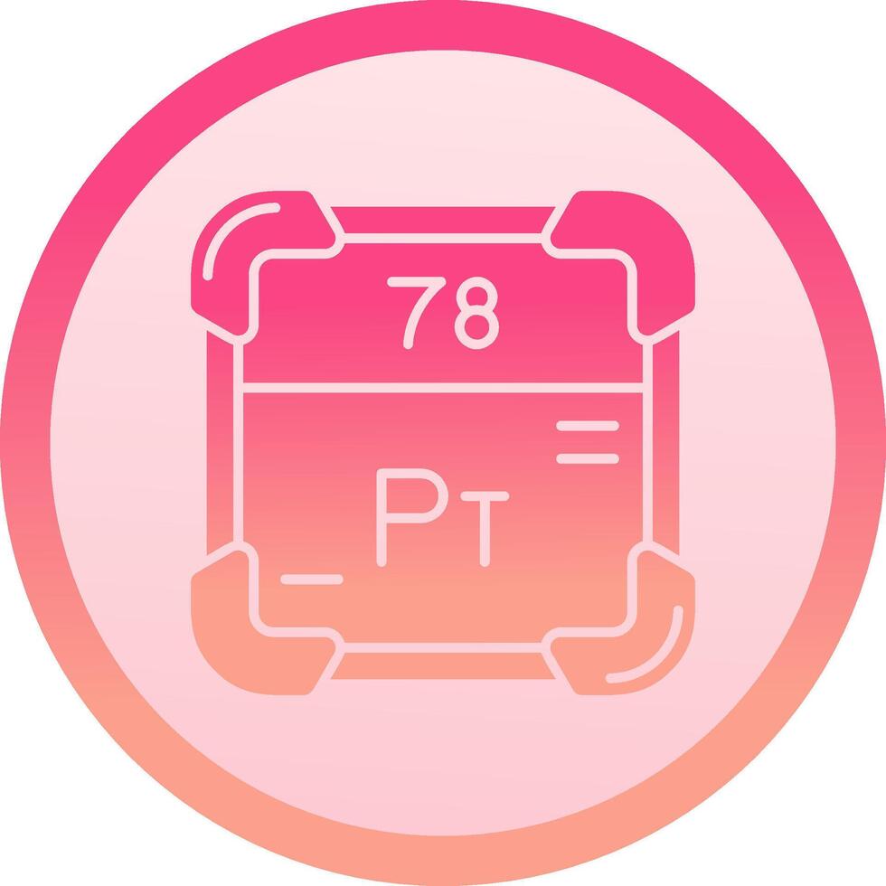 Platinum solid circle gradeint Icon vector