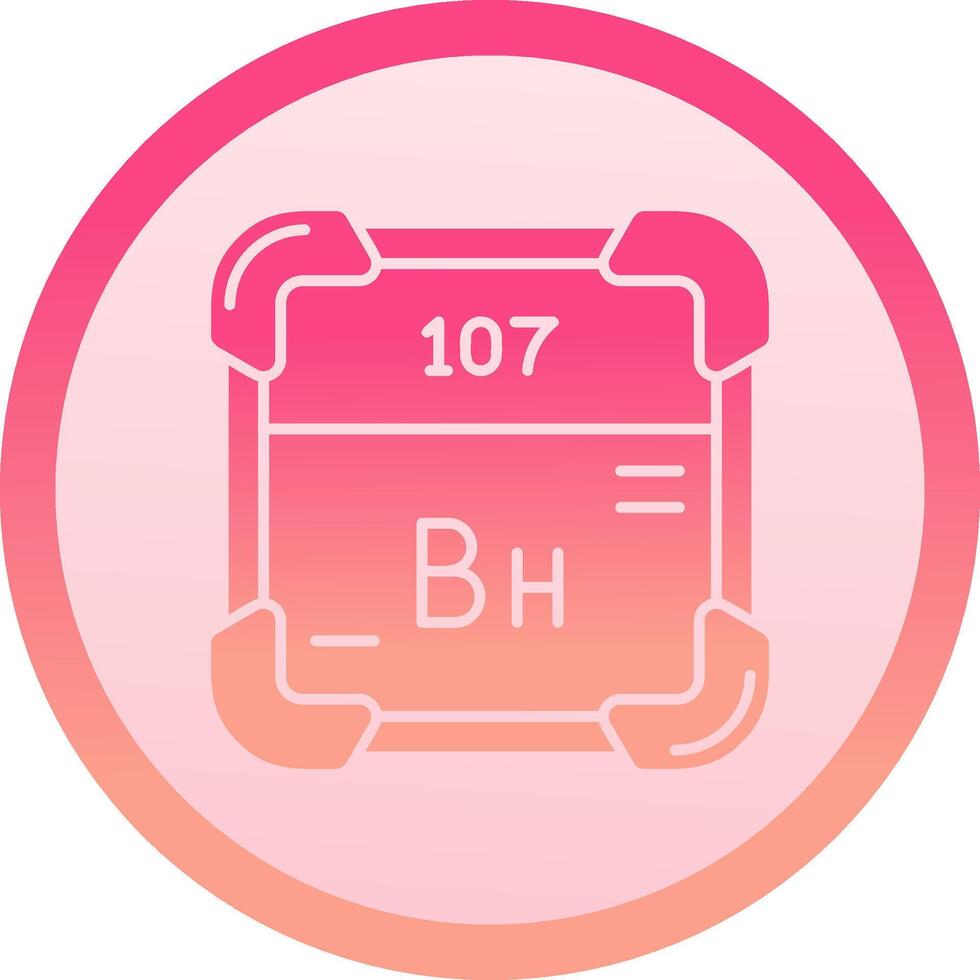 Bohrium solid circle gradeint Icon vector