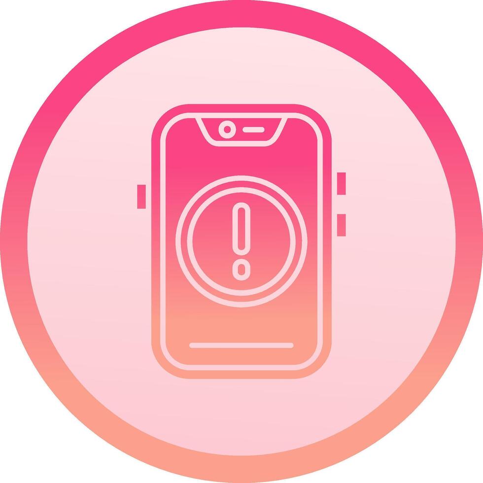 Error solid circle gradeint Icon vector