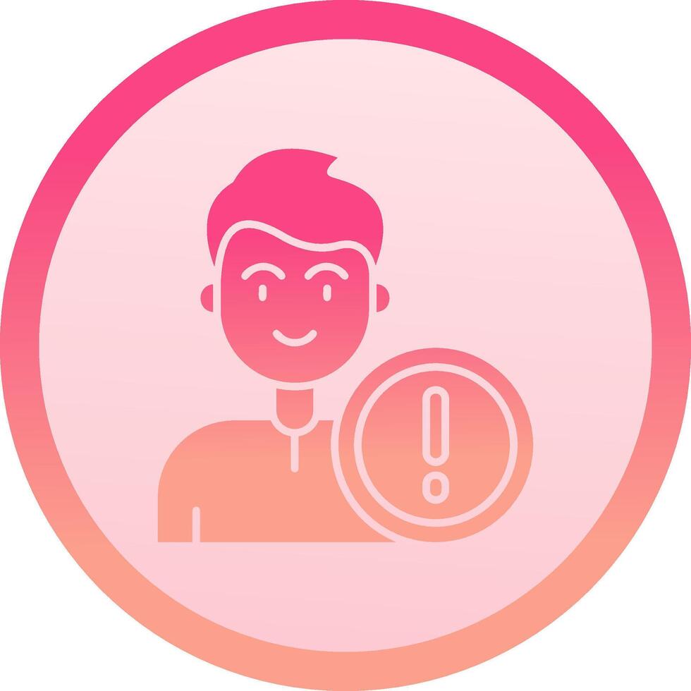Error solid circle gradeint Icon vector