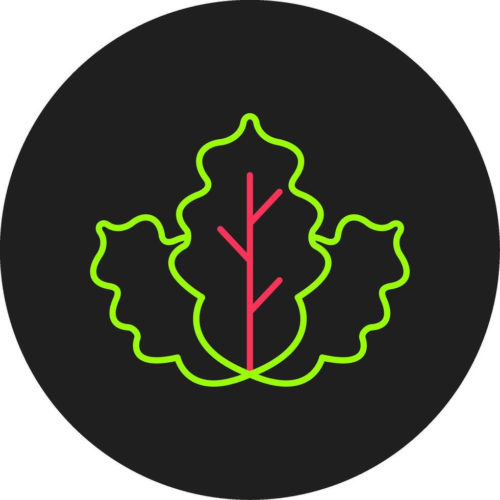Cabbage Glyph Circle Icon vector