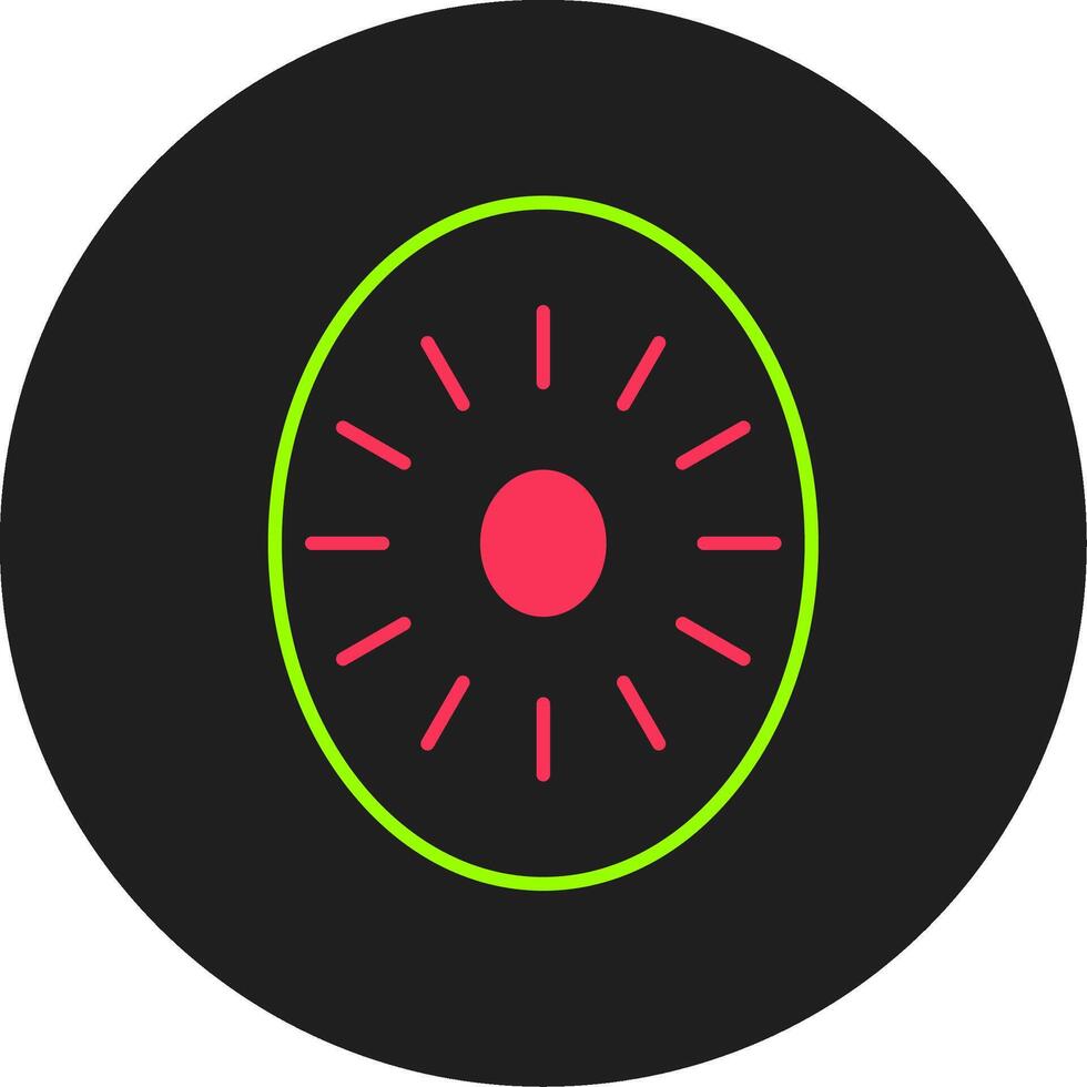 Kiwi Glyph Circle Icon vector