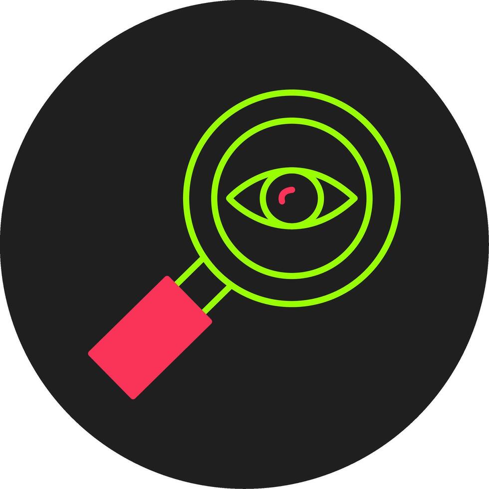 Ophthalmology Glyph Circle Icon vector