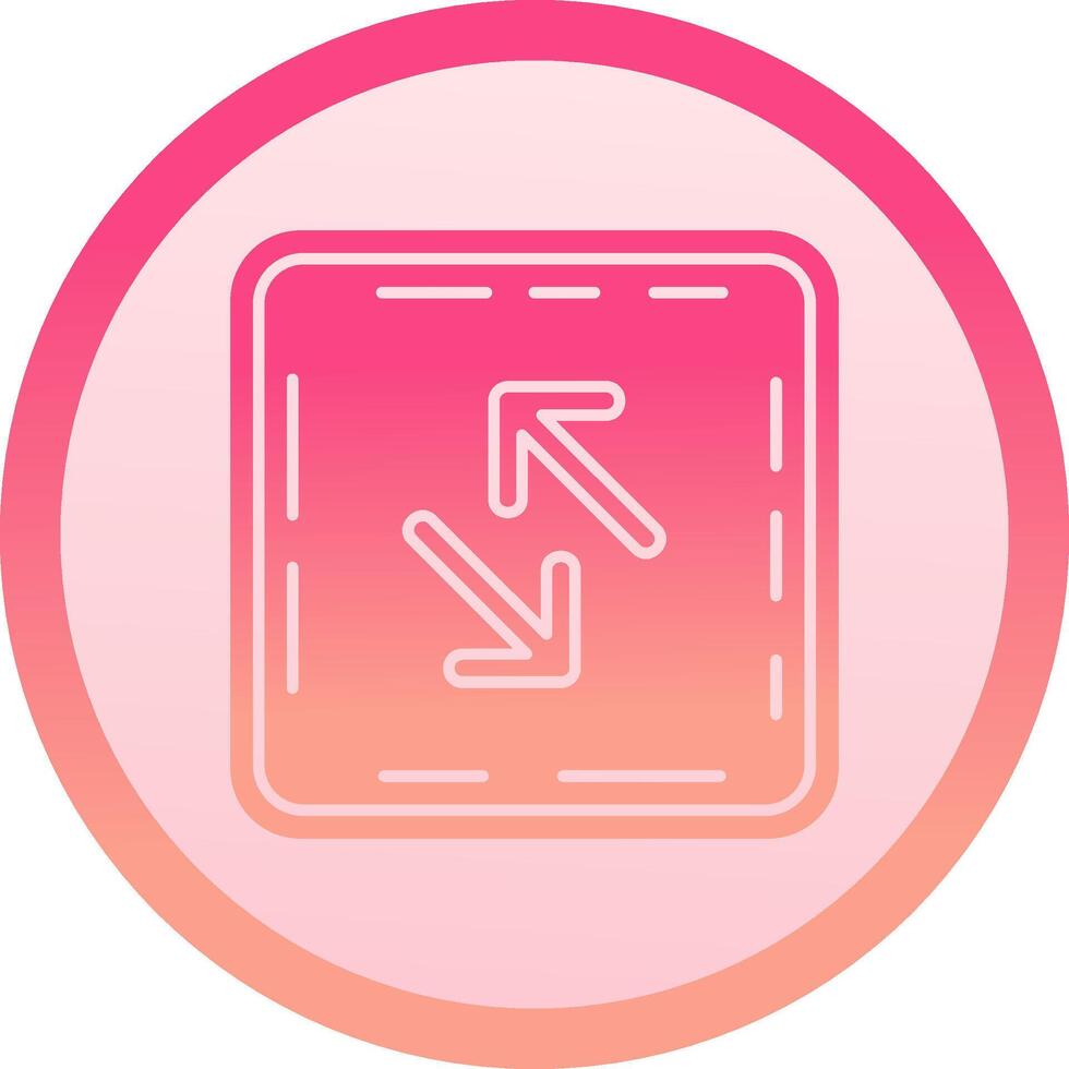 Swap solid circle gradeint Icon vector