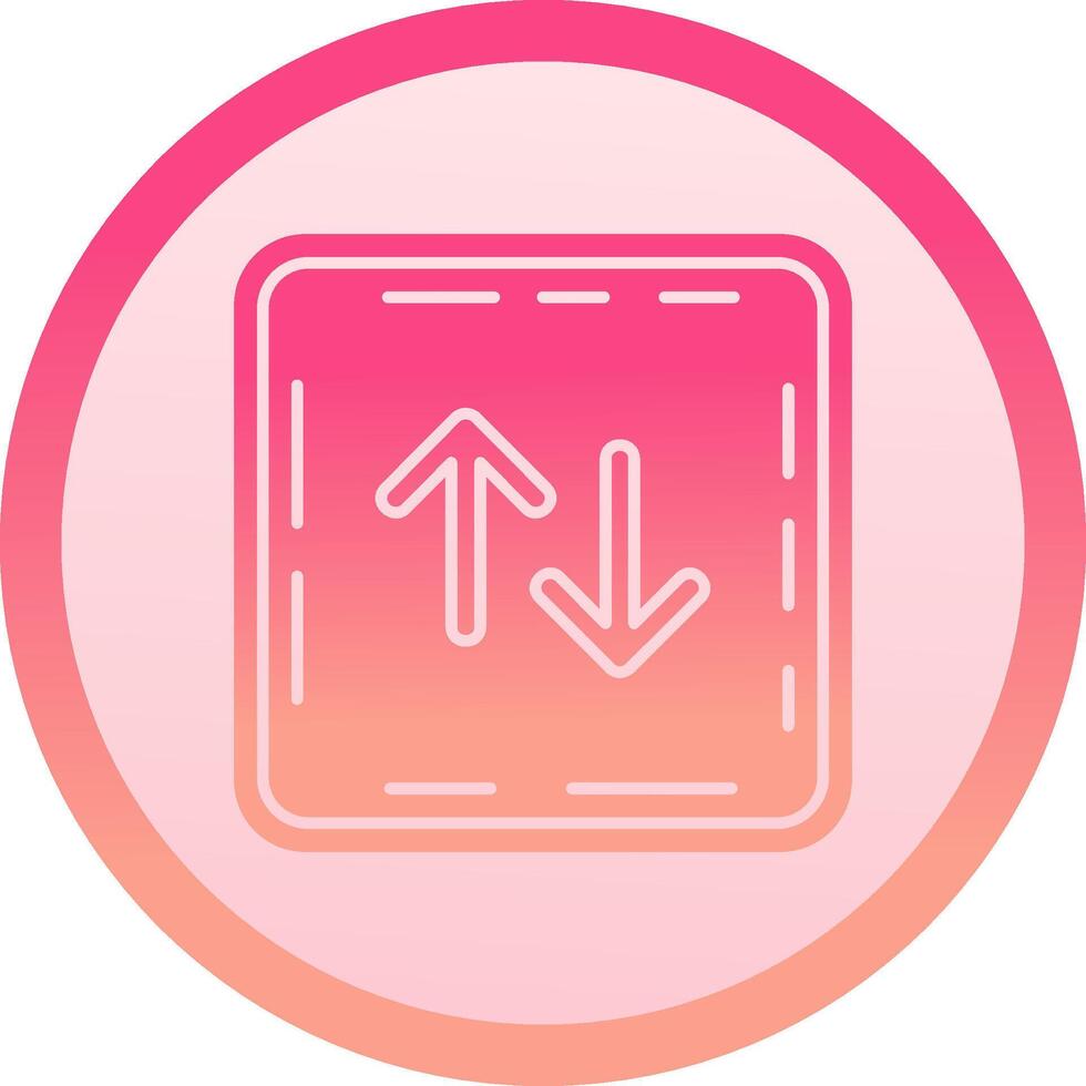 Swap solid circle gradeint Icon vector