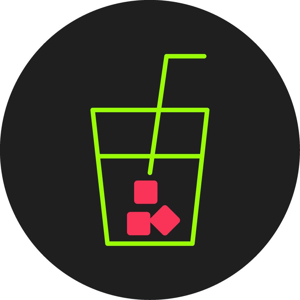 Drink Glyph Circle Icon vector