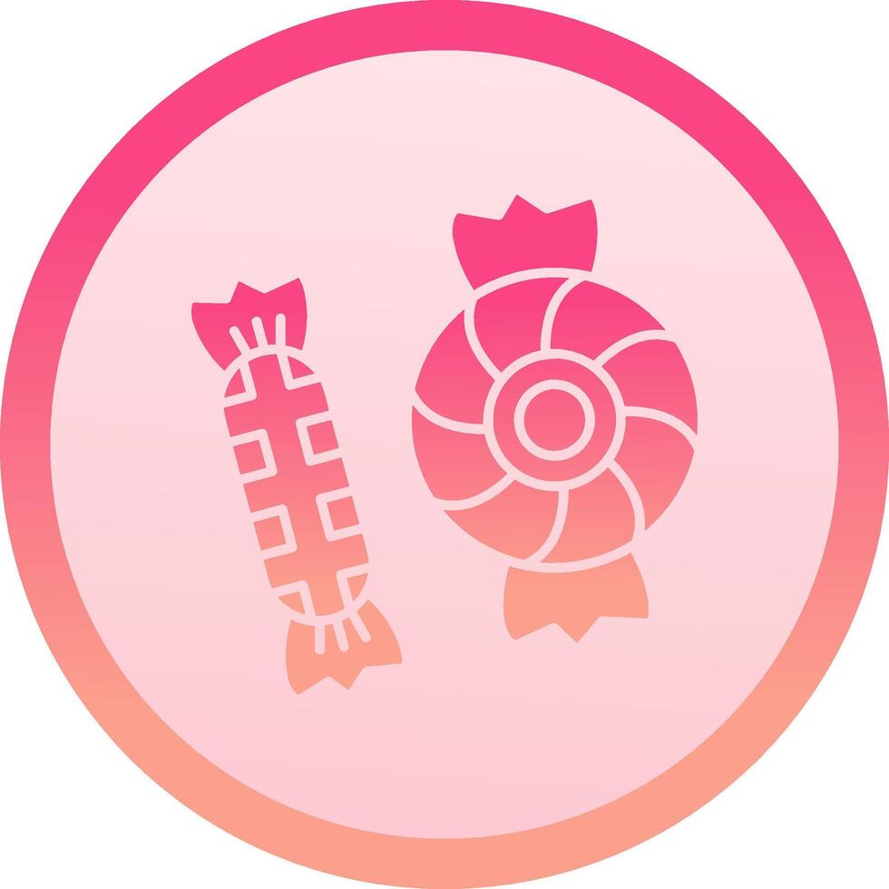 Candy solid circle gradeint Icon vector