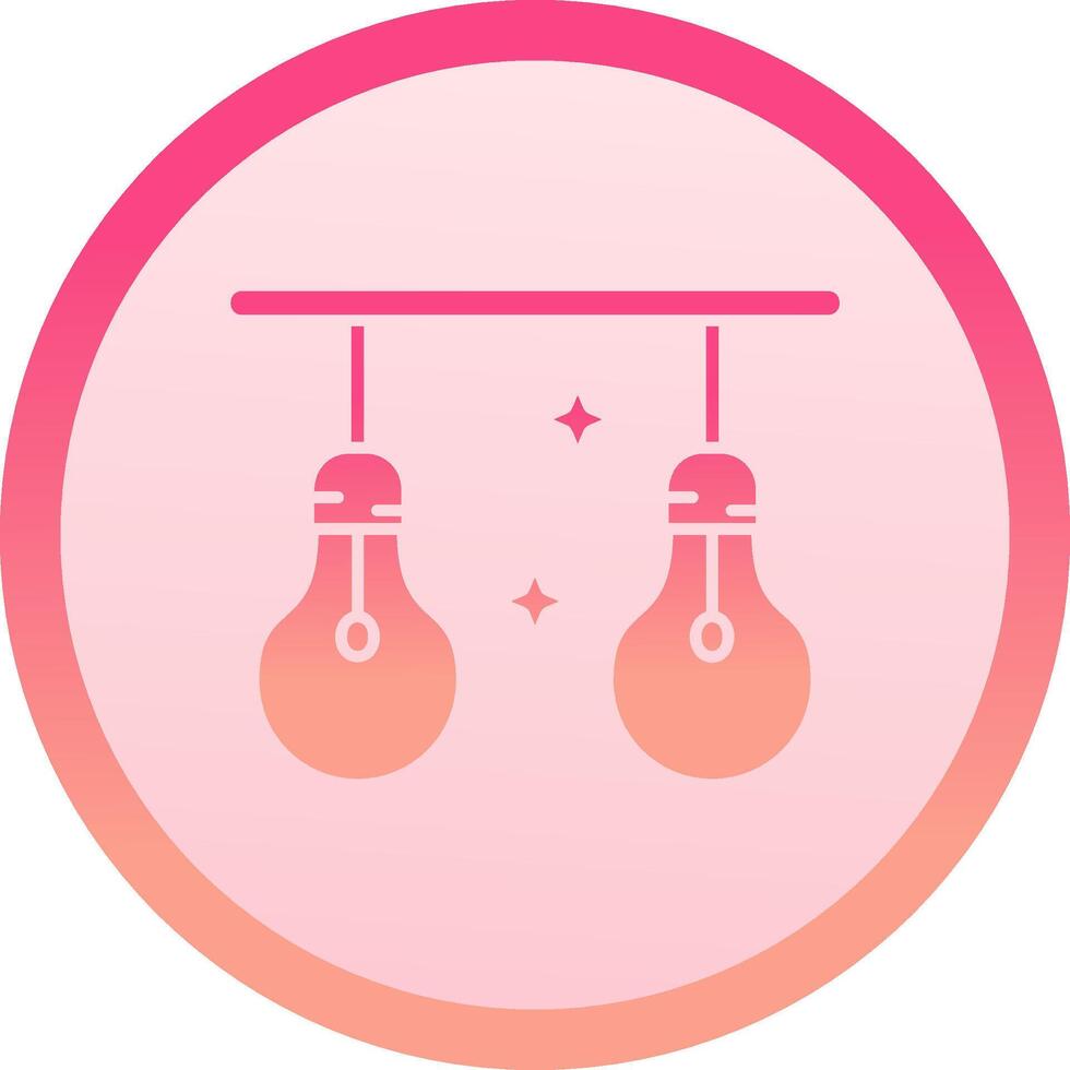 Light solid circle gradeint Icon vector