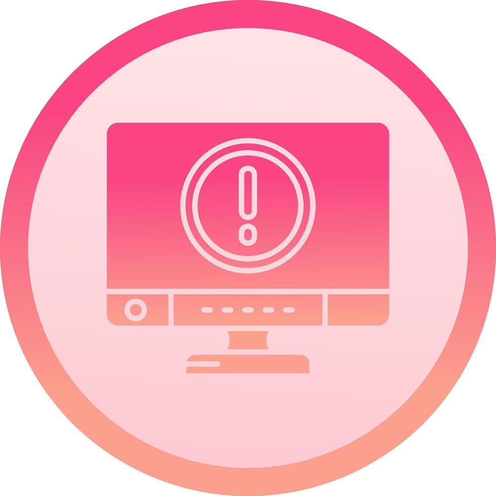 Error solid circle gradeint Icon vector