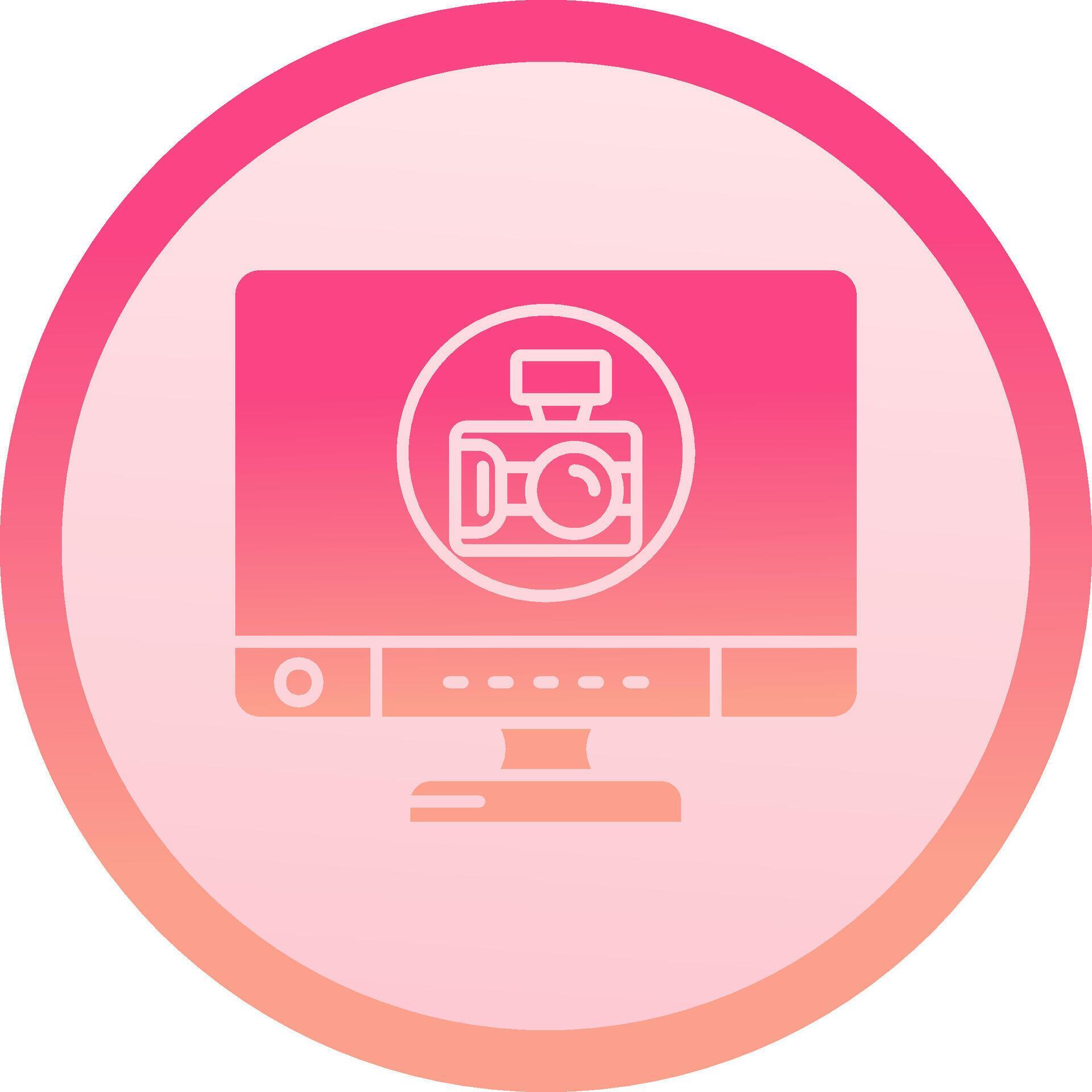 Camera solid circle gradeint Icon 37818574 Vector Art at Vecteezy