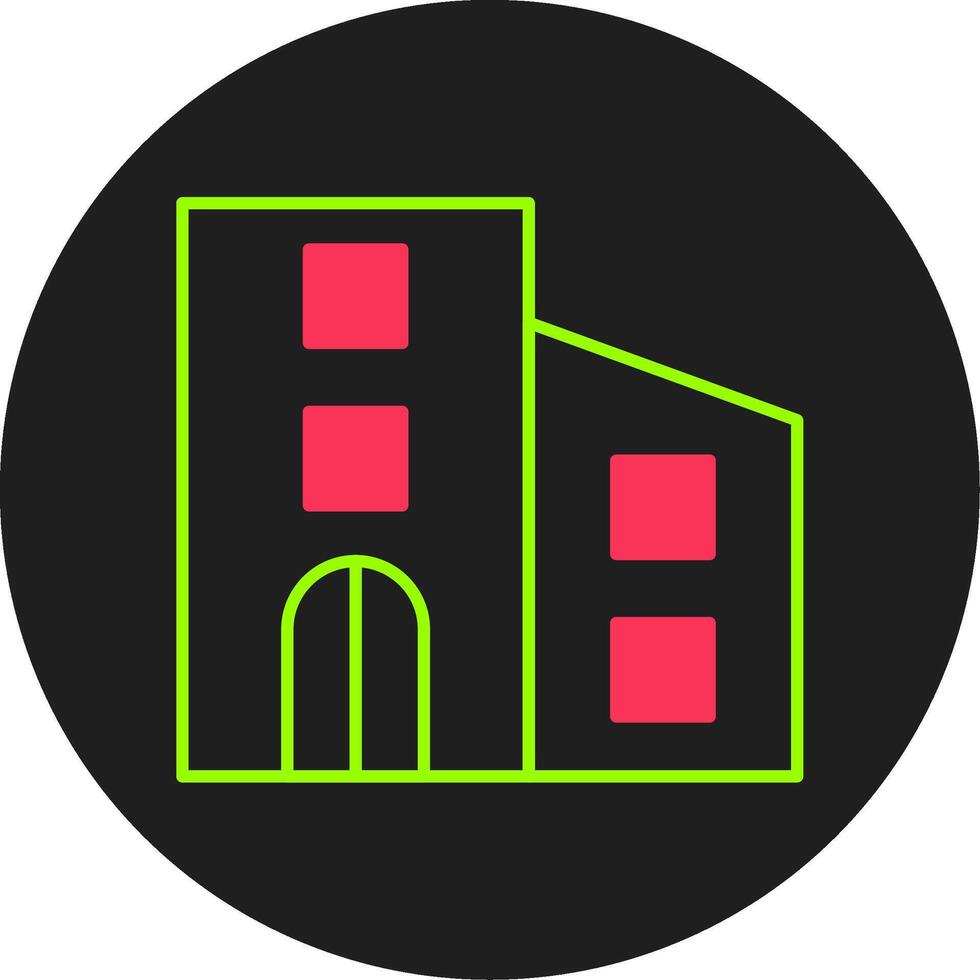 Urbanism Glyph Circle Icon vector