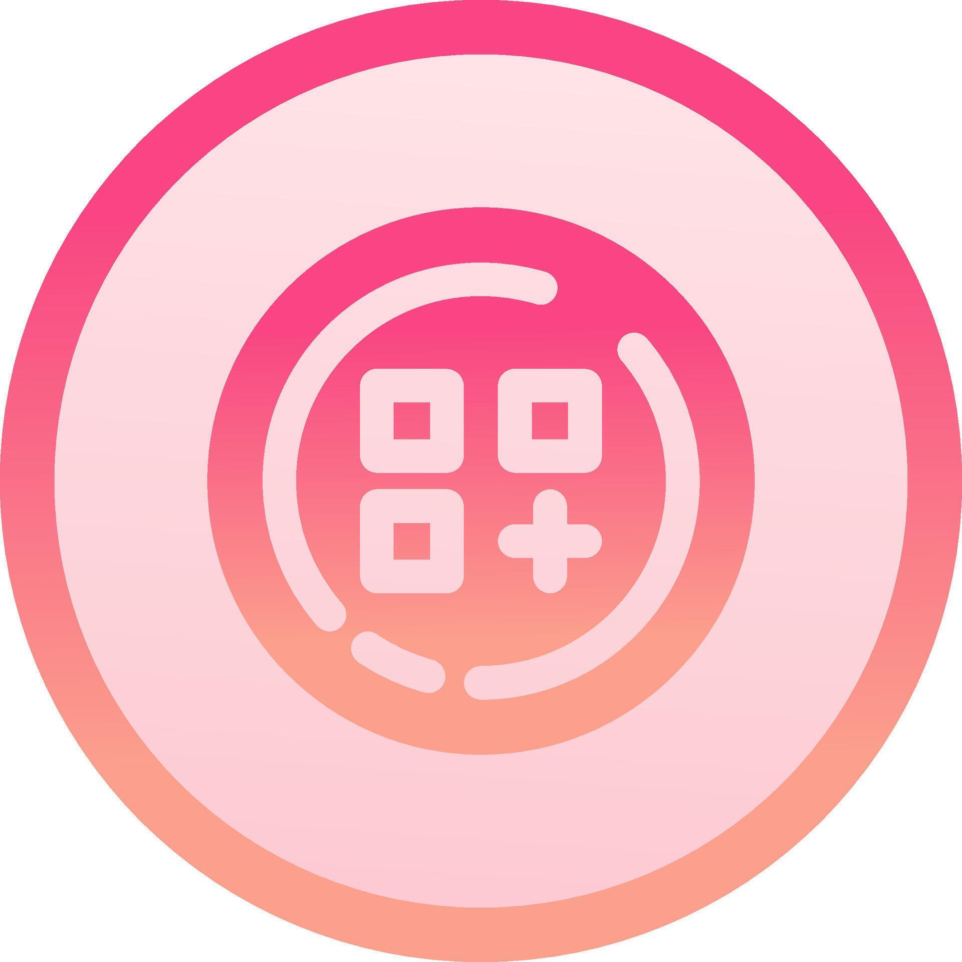 Menu solid circle gradeint Icon 37818677 Vector Art at Vecteezy