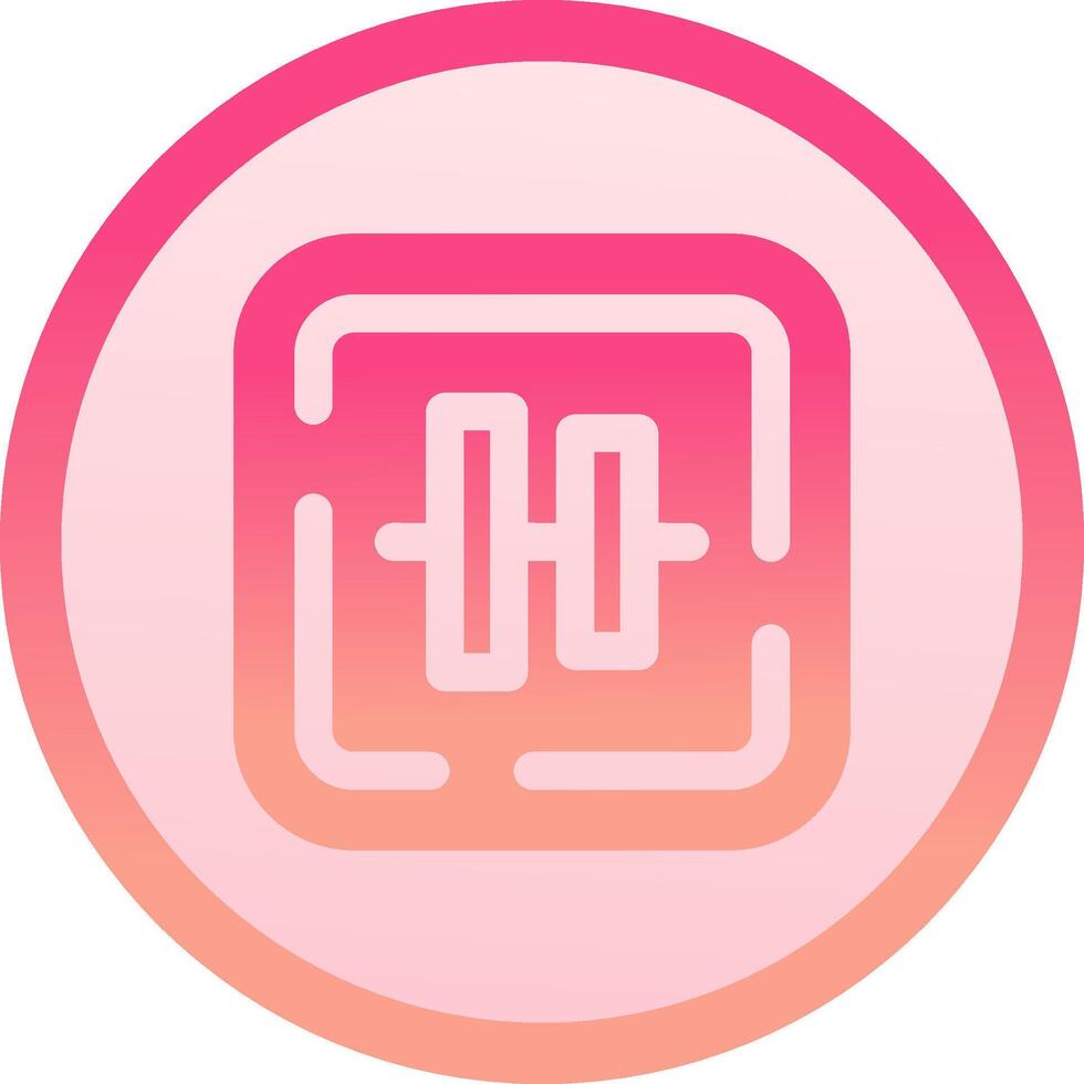 Vertical alignment solid circle gradeint Icon vector