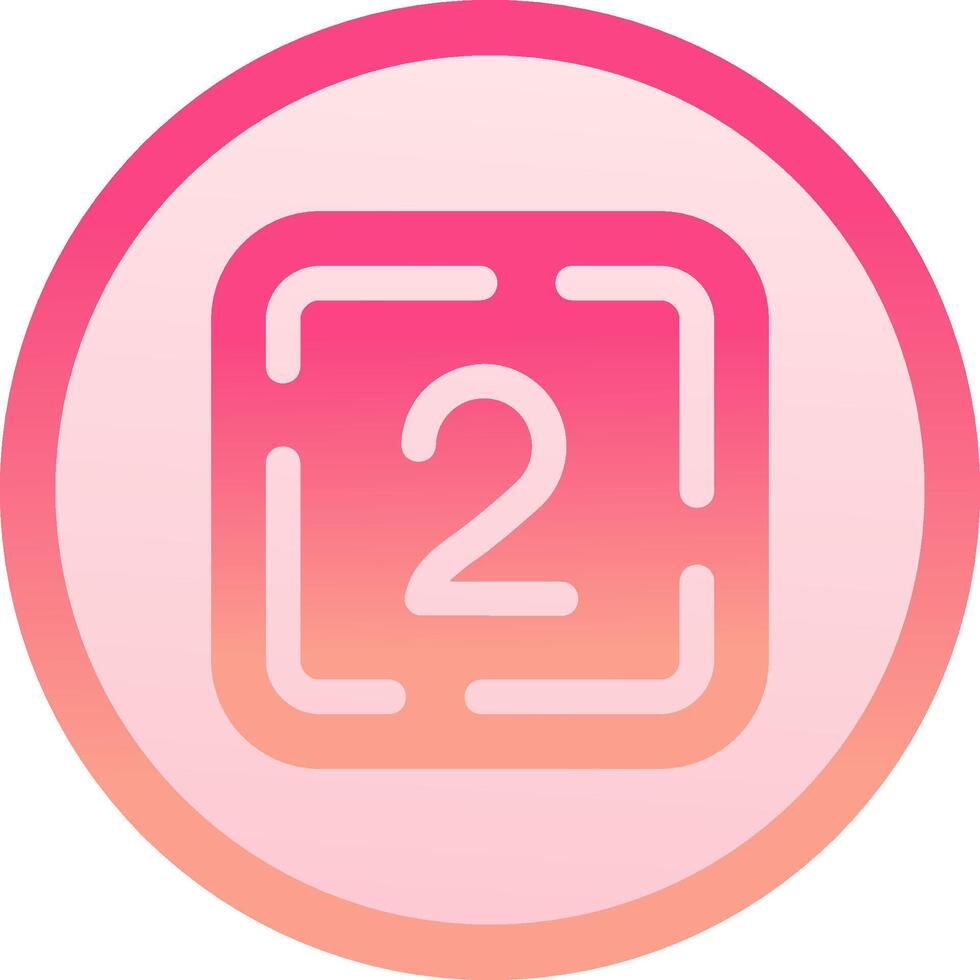 Two solid circle gradeint Icon vector