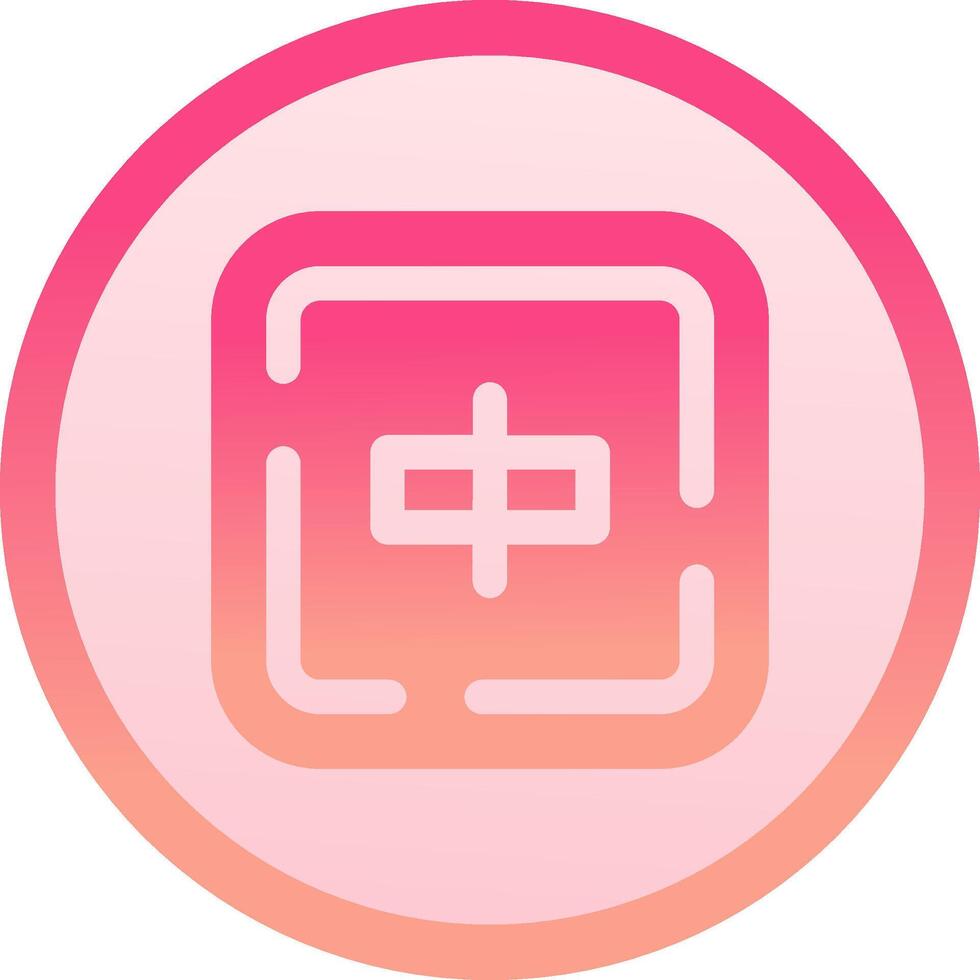 Align objects solid circle gradeint Icon vector