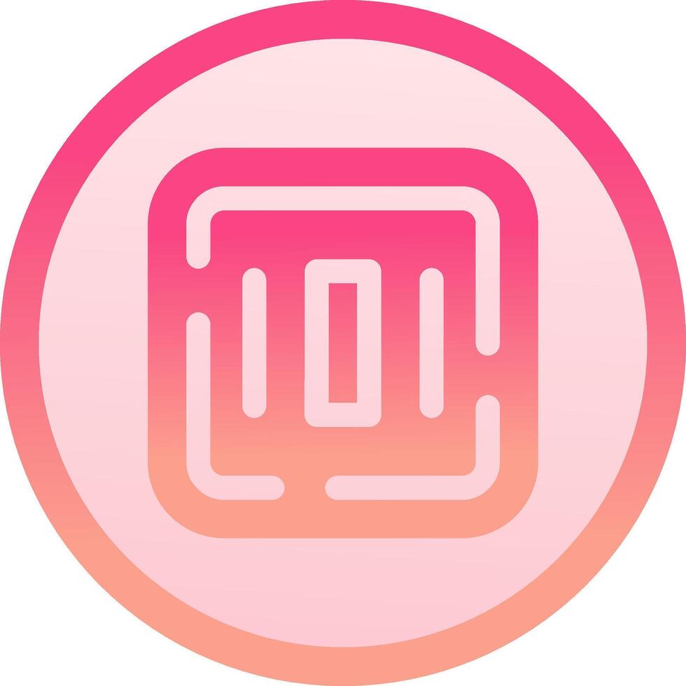 Center alignment solid circle gradeint Icon vector