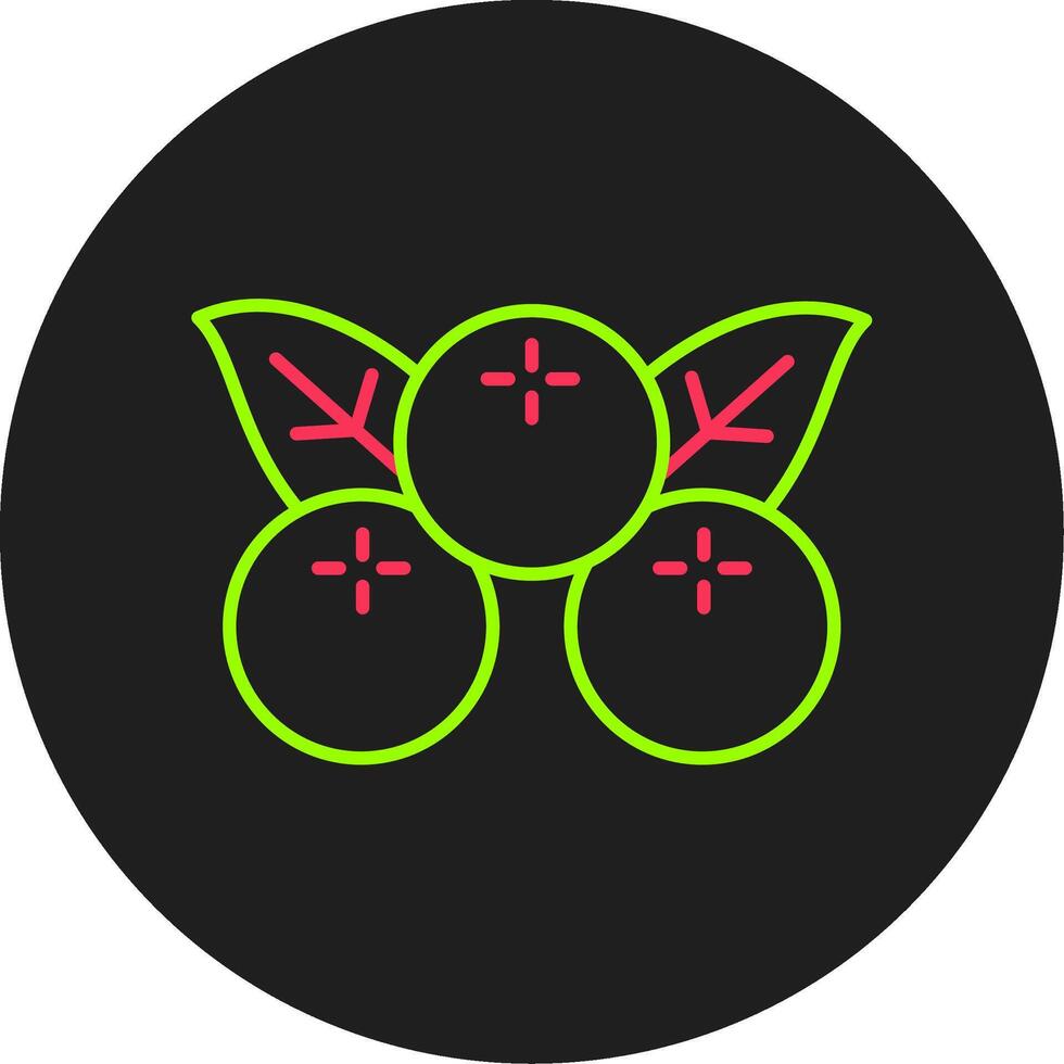 Berries Glyph Circle Icon vector