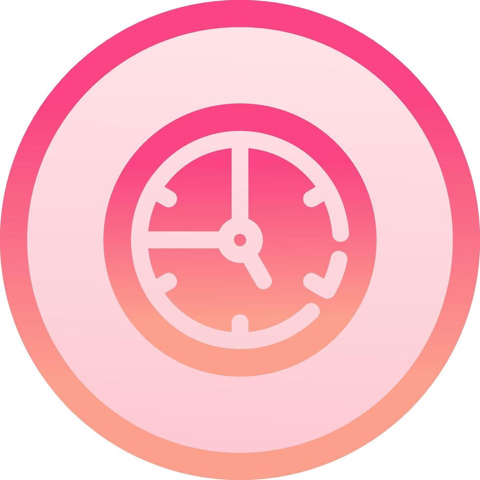 Time solid circle gradeint Icon vector