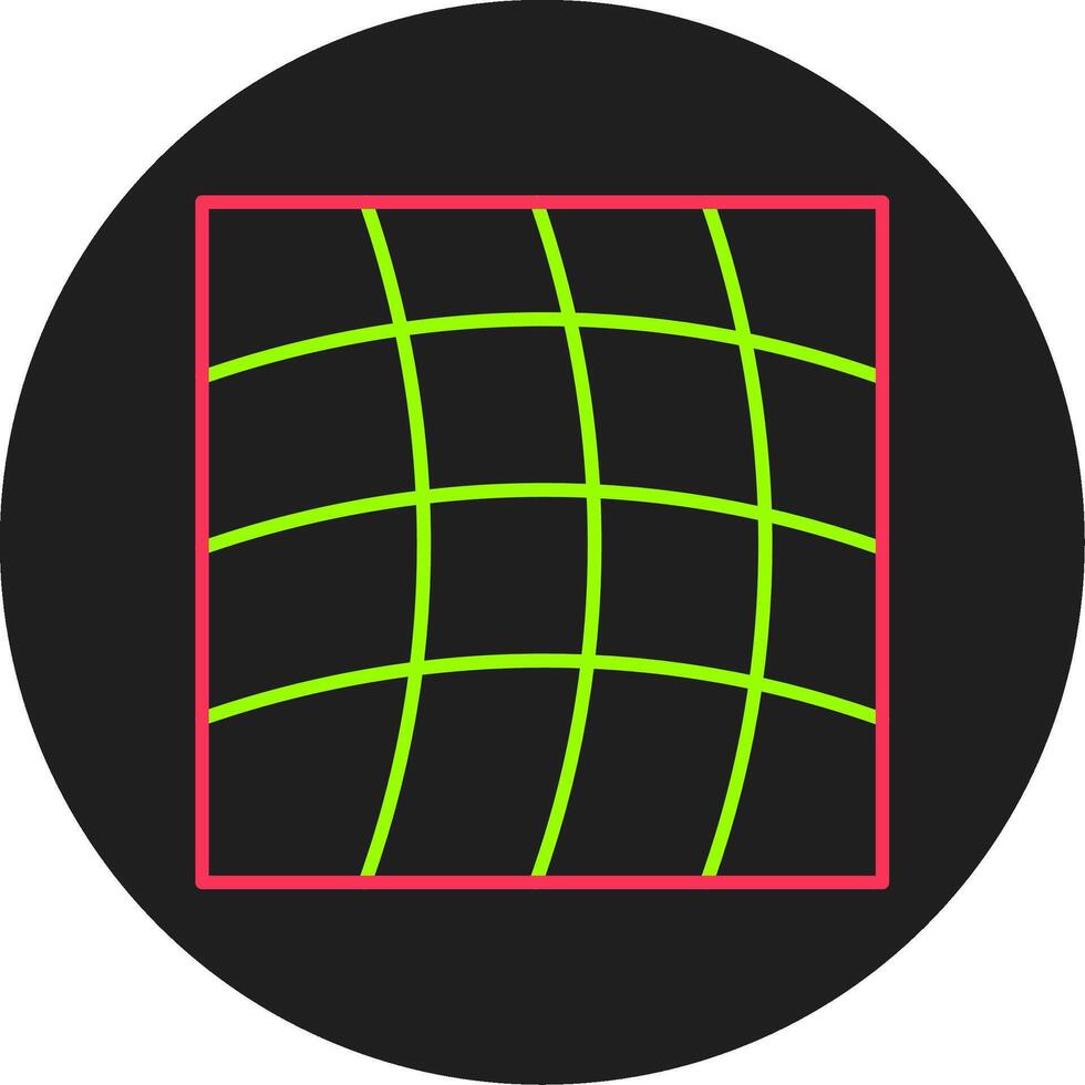 Warp Glyph Circle Icon vector