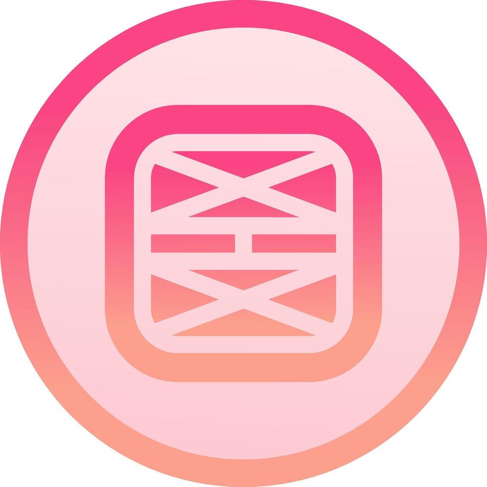 Layout solid circle gradeint Icon vector