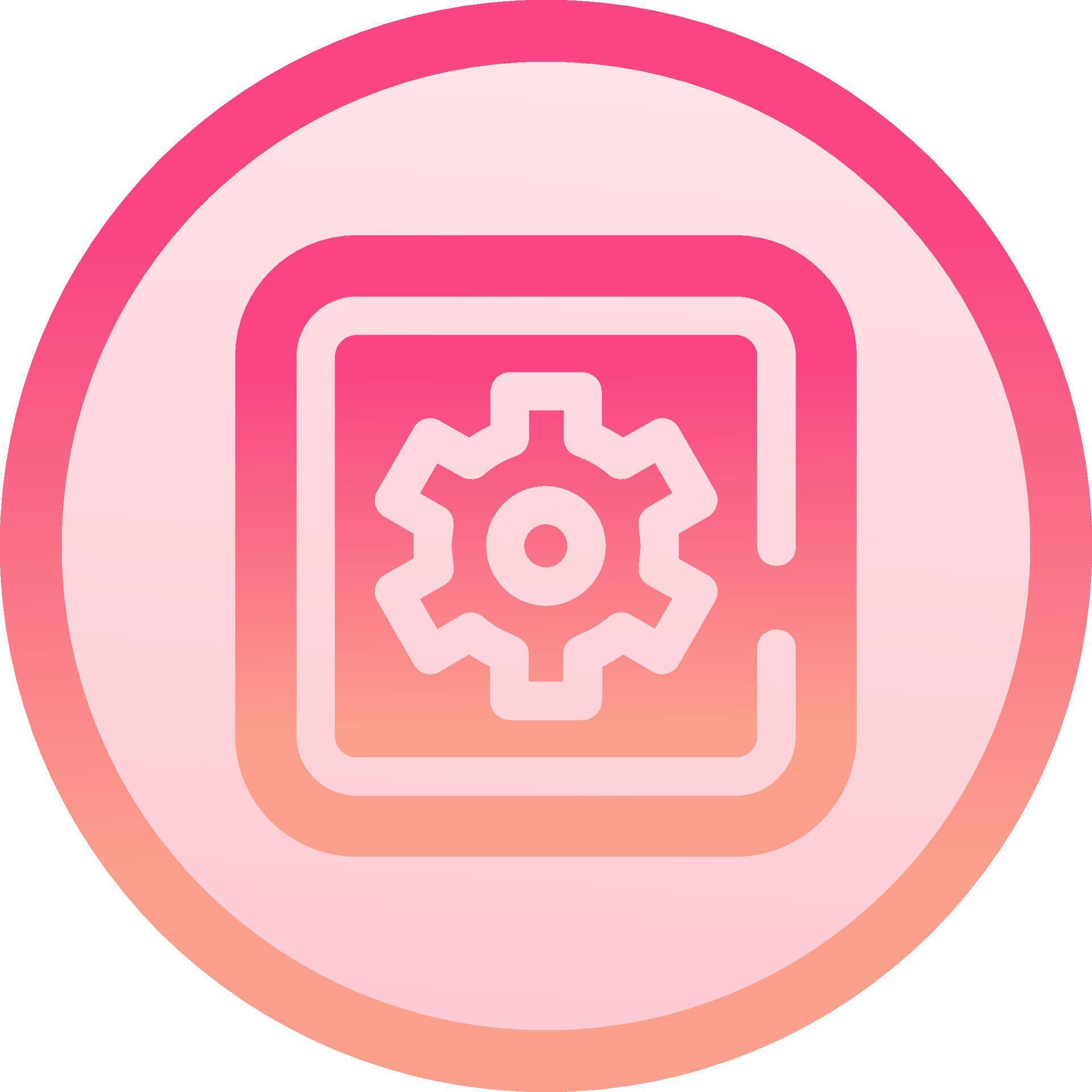 Setting solid circle gradeint Icon 37819333 Vector Art at Vecteezy