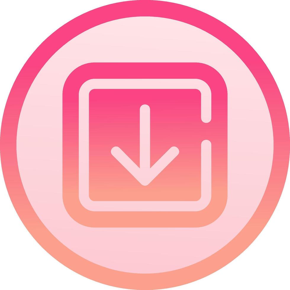 Arrow solid circle gradeint Icon vector
