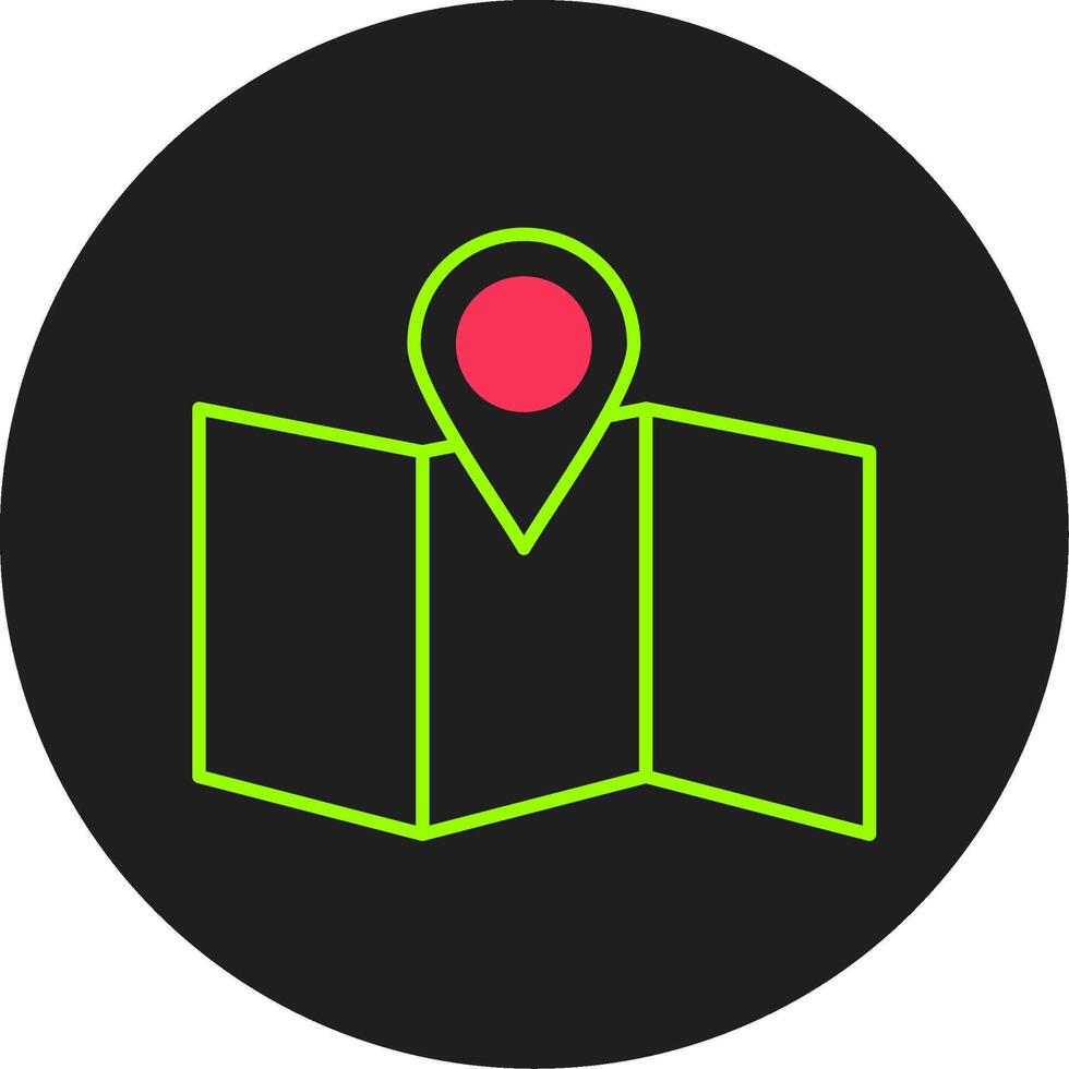 Site Map Glyph Circle Icon vector