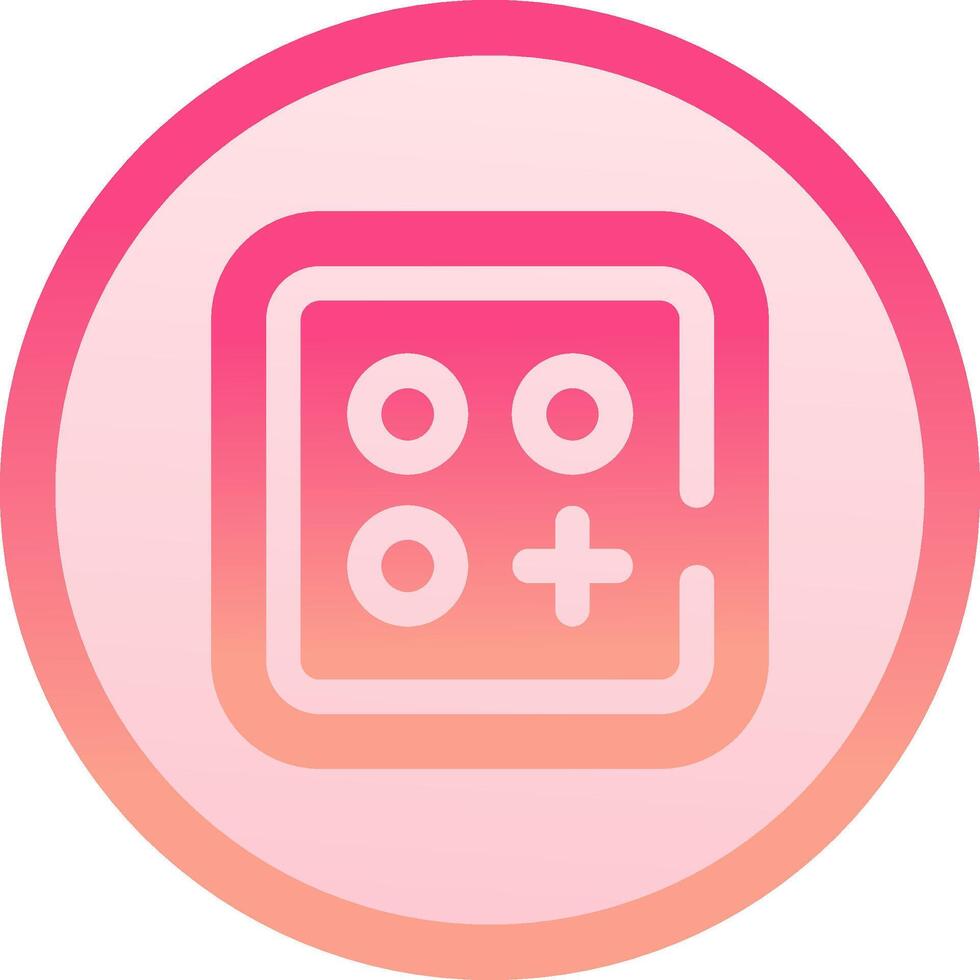 Menu solid circle gradeint Icon vector