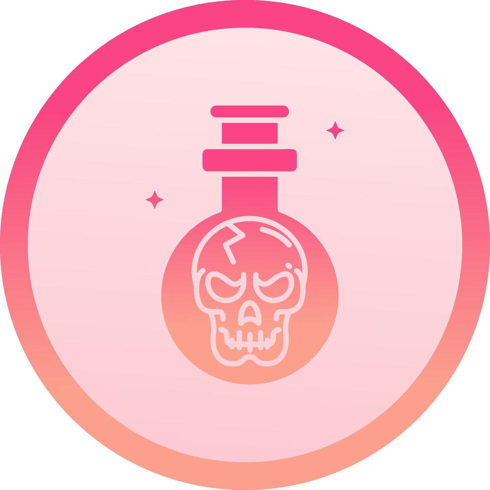 Potion solid circle gradeint Icon vector