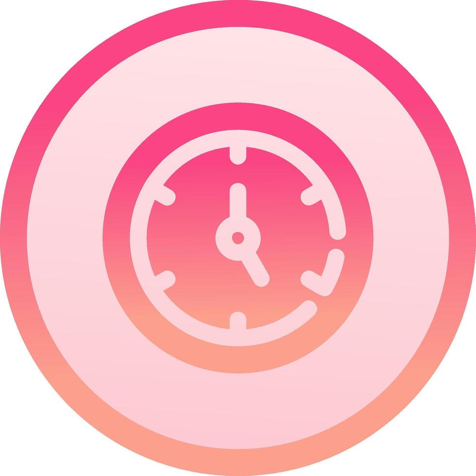 Timer solid circle gradeint Icon vector