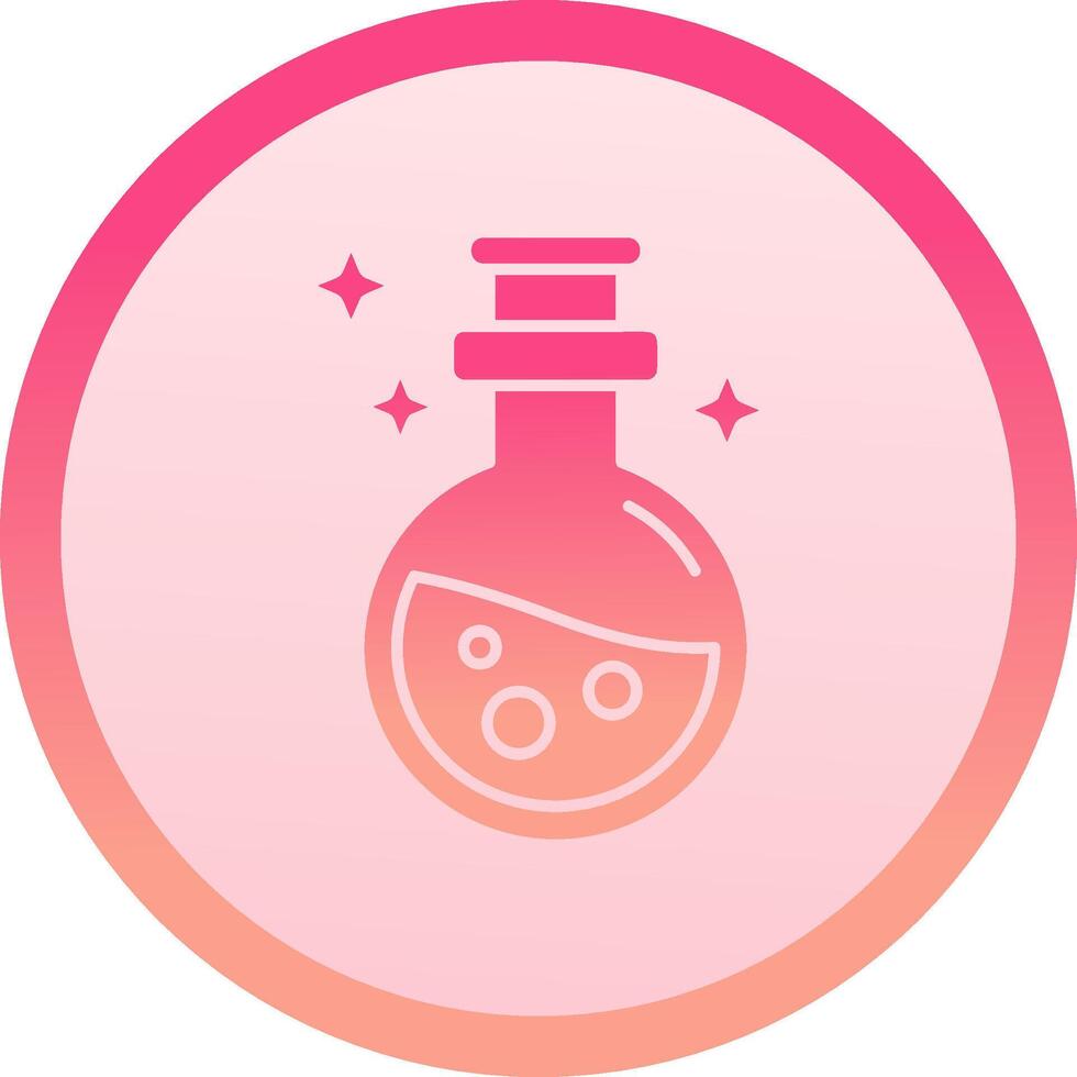 Potion solid circle gradeint Icon vector